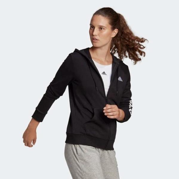 Толстовка для женщин Adidas Linear French Terry Черный photo 5 Толстовка для женщин Adidas Linear French Terry Черный photo 5