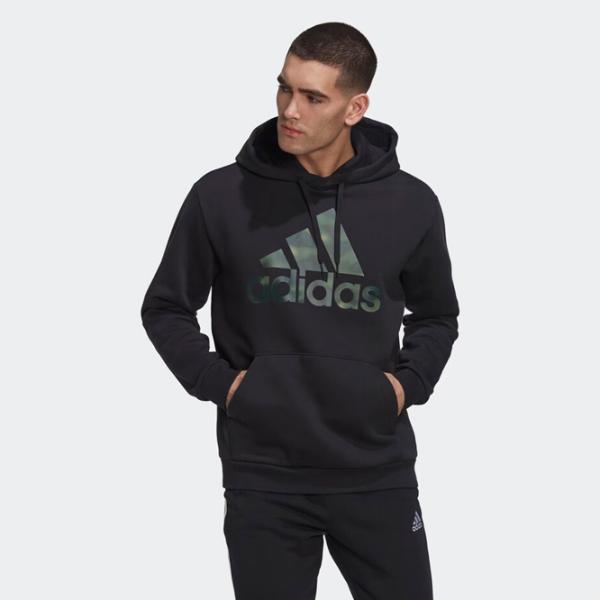 Hanorac pentru bărbați Adidas Essentials Camo Drept/ Black photo 4