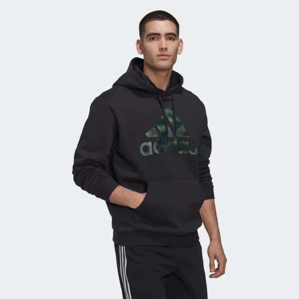 Толстовка для мужчин Adidas Essentials Camo Прямой/ Черный photo 2