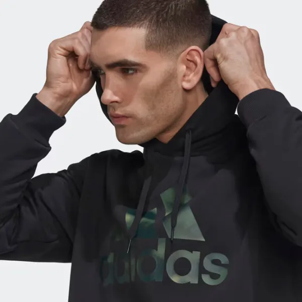 Толстовка для мужчин Adidas Essentials Camo Прямой/ Черный photo 7