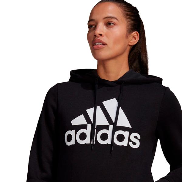 Hanorac pentru femei Adidas Big Logo Fleece Black photo 4