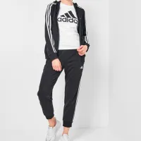 Hanorac pentru femei Adidas 3 Stripes French Terry Fz Black photo 4