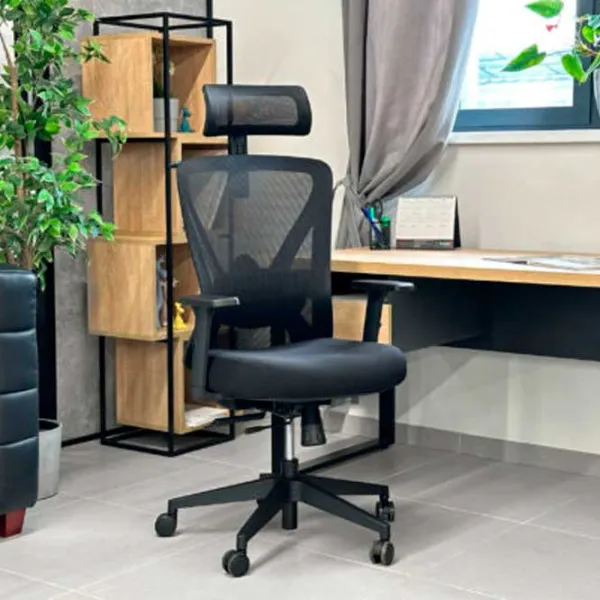 Офисное кресло DecoPrim ORCO PLUS Акриловая сетка/ Черный photo 3