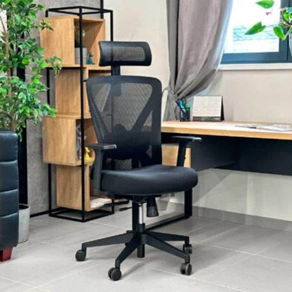 Офисное кресло DecoPrim ORCO PLUS Акриловая сетка/ Черный photo 3