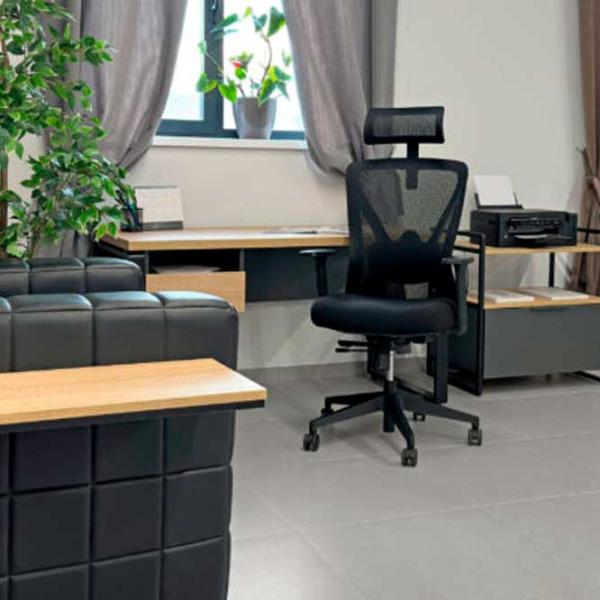 Офисное кресло DecoPrim ORCO PLUS Акриловая сетка/ Черный photo 4