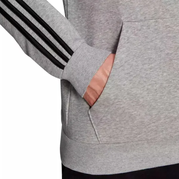 Толстовка для мужчин Adidas 3 Stripes Fleece Прямой/ Серый photo 5