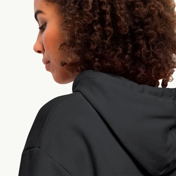 Hanorac pentru femei Jack Wolfskin Essential Hoody W Black photo 3 Hanorac pentru femei Jack Wolfskin Essential Hoody W Black photo 3