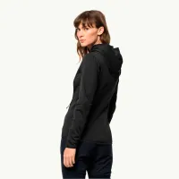 Hanorac pentru femei Jack Wolfskin Baiselberg Hooded Fz W Black photo 3