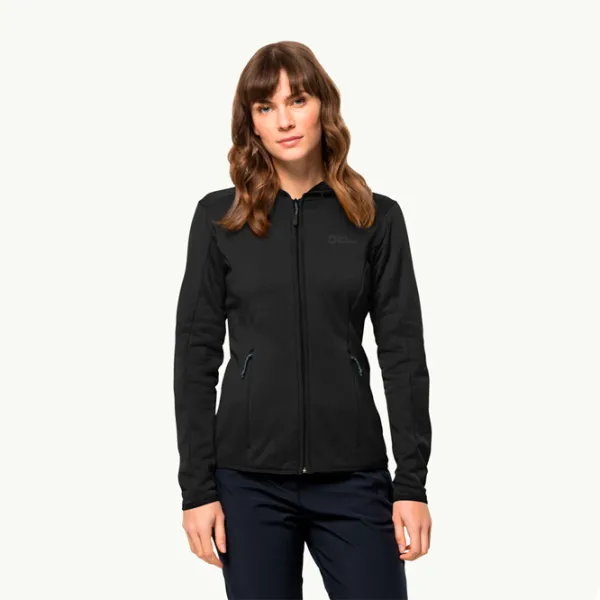Hanorac pentru femei Jack Wolfskin Baiselberg Hooded Fz W Black photo 2 Hanorac pentru femei Jack Wolfskin Baiselberg Hooded Fz W Black photo 2
