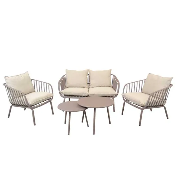 Masă de grădină DecoPrim Carina T34 Rotund/ Beige photo 2