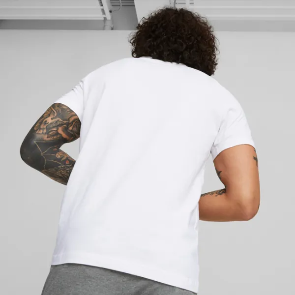 Tricou pentru bărbați Puma Ess Logo Tee 100% bumbac/ White photo 4