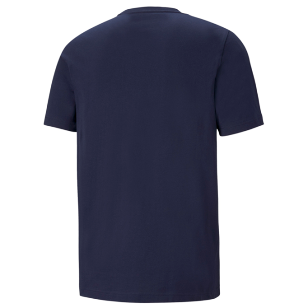 Футболка для мужчин Puma Ess Logo Tee 100% хлопок/ Темно-синий photo 2