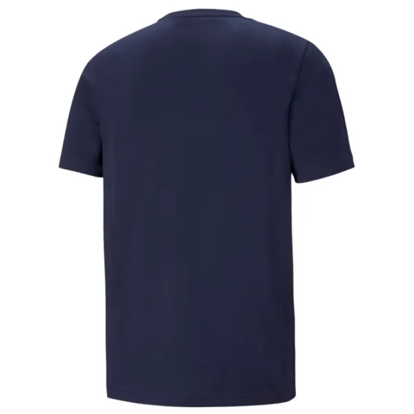 Футболка для мужчин Puma Ess Logo Tee 100% хлопок/ Темно-синий photo 3