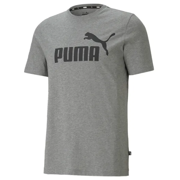Tricou pentru bărbați Puma Ess Logo Tee 100% bumbac/ Gray photo 4