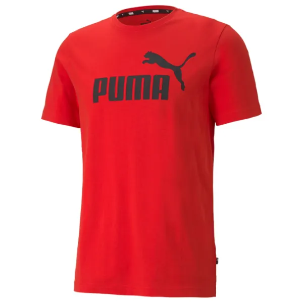Tricou pentru bărbați Puma Ess Logo Tee 100% bumbac/ Red photo 5
