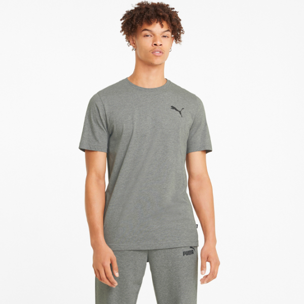 Футболка для мужчин Puma Ess Small Logo Tee 100% хлопок/ Серый photo 3