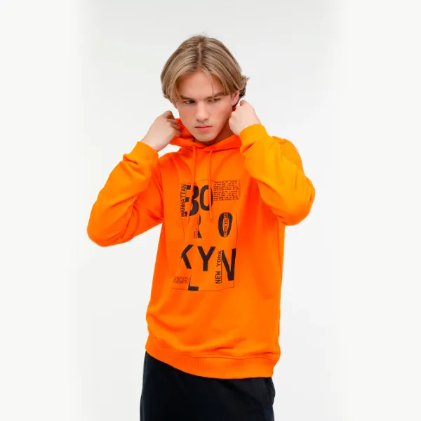 Толстовка для мужчин Kinetix ML BROOKLYN 17BRKLYN 3PR Прямой/ Оранжевый photo 5 Толстовка для мужчин Kinetix ML BROOKLYN 17BRKLYN 3PR Прямой/ Оранжевый photo 5