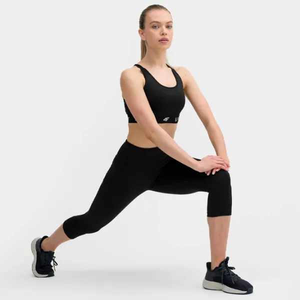 Colanți sport pentru femei 4F 4FSS23TFTIF076 M/ Black photo 4