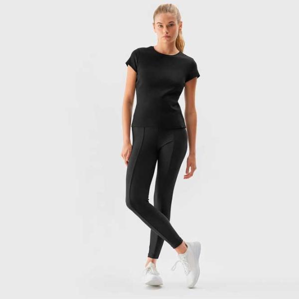 Tricou pentru femei 4F 4FRAW23TTSHF1335 4 % Elastan/ Black photo 3