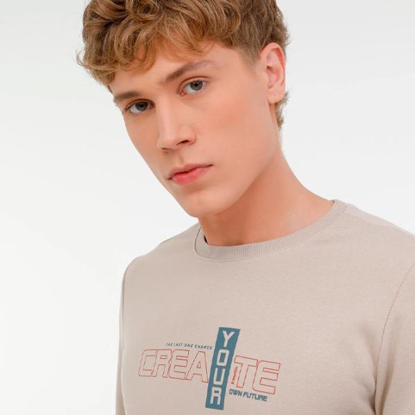 Hanorac pentru bărbați Kinetix ME SHANE 16ED06 3PR Drept/ Beige photo 5