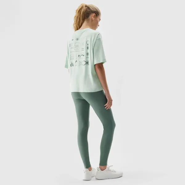 Тайтсы для женщин 4F 4FRAW23TTIGF146 M/ Зелёный photo 3