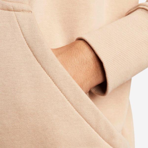 Толстовка для женщин Nike W Nsw Style Flc Po Hoodie Os Бежевый photo 5