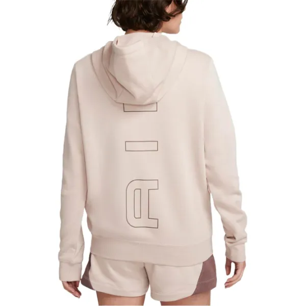 Hanorac pentru femei Nike W Nsw Air Flc Hd Fz Beige photo 3