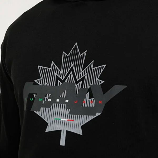 Hanorac pentru bărbați Lumberjack ML RENATO 17SD1047 3PR Drept/ Black photo 4