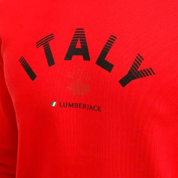 Hanorac pentru bărbați Lumberjack ML ROBERT 16ITLY72 3PR Drept/ Red photo 4