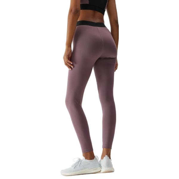 Colanți sport pentru femei 4F 4FAW23TFTIF153 M/ Brown photo 2