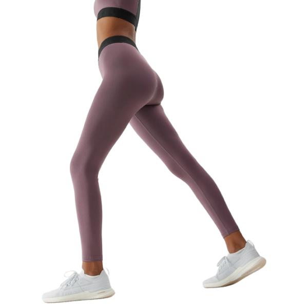 Colanți sport pentru femei 4F 4FAW23TFTIF153 M/ Brown photo 3