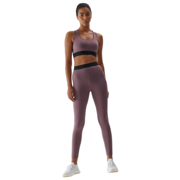 Colanți sport pentru femei 4F 4FAW23TFTIF153 M/ Brown photo 4