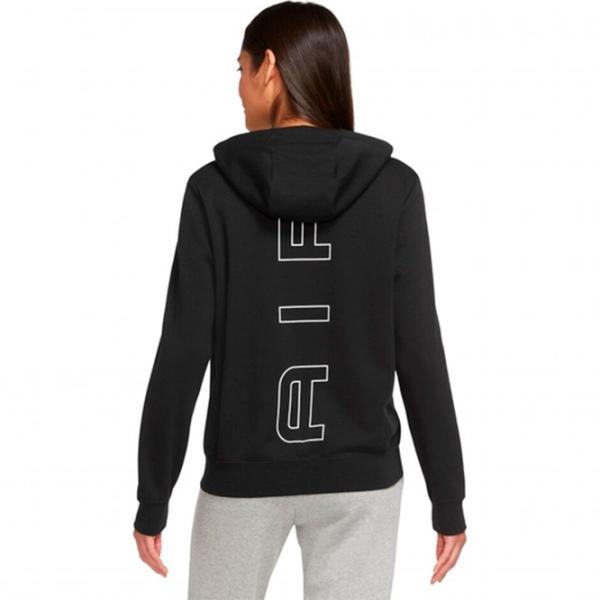 Hanorac pentru femei Nike W Nsw Air Flc Hd Fz Black photo 2