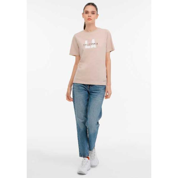 Футболка для женщин Lumberjack WL SOFIA-N 11GF854 3PR 100% хлопок/ Бежевый photo 3