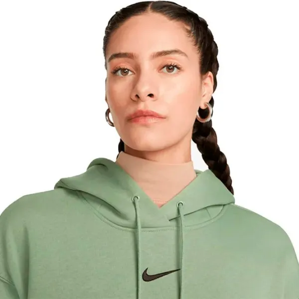 Hanorac pentru femei Nike W Nsw Style Flc Po Hoodie Os Green photo 3