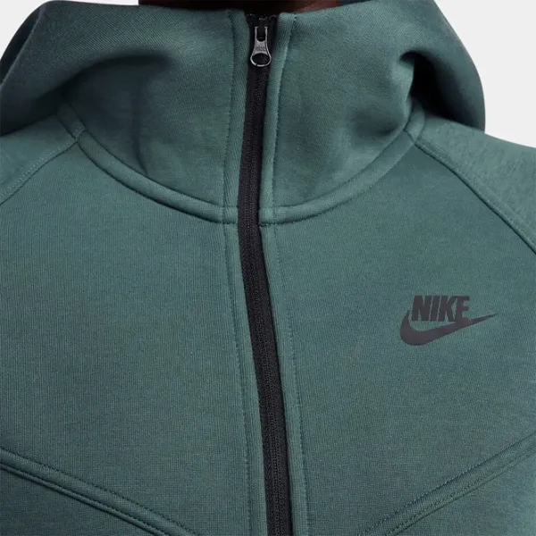 Hanorac pentru femei Nike W Nsw Tch Flc Wr Fz Hdy Green photo 4