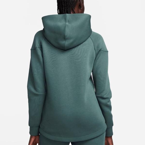 Толстовка для женщин Nike W Nsw Tch Flc Wr Fz Hdy Зелёный photo 2