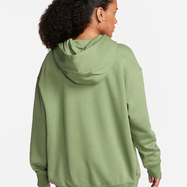 Hanorac pentru femei Nike W Nsw Flc Os Po Hdy Swsh Green photo 2