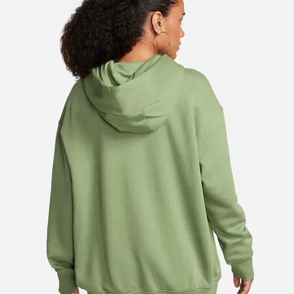 Толстовка для женщин Nike W Nsw Flc Os Po Hdy Swsh Зелёный photo 2