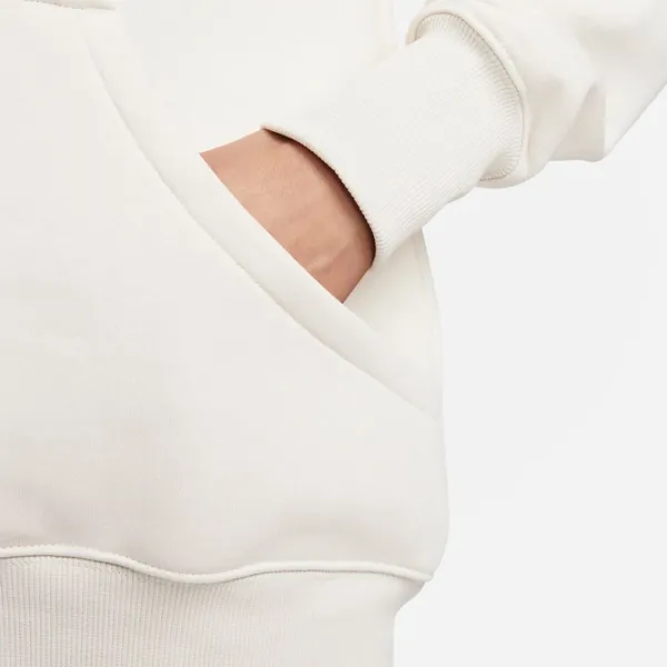 Hanorac pentru femei Nike W Nsw Style Flc Po Hoodie Os White photo 6