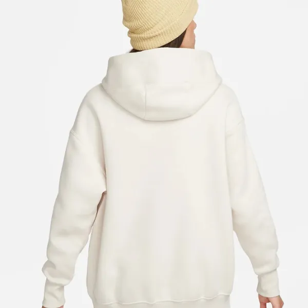 Hanorac pentru femei Nike W Nsw Style Flc Po Hoodie Os White photo 2 Hanorac pentru femei Nike W Nsw Style Flc Po Hoodie Os White photo 2