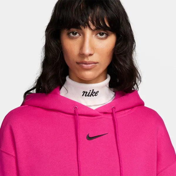 Hanorac pentru femei Nike W Nsw Style Flc Po Hoodie Os Pink photo 4