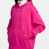 Hanorac pentru femei Nike W Nsw Style Flc Po Hoodie Os Pink photo 5