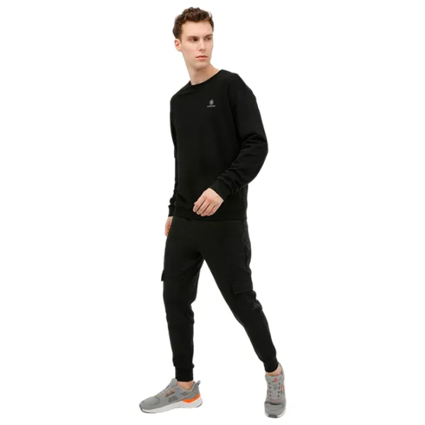 Толстовка для мужчин Lumberjack 3W M-SN75 BSC C NECK SW 3PR Прямой/ Черный photo 2
