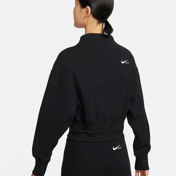 Hanorac pentru femei Nike W Nsw Clcctn Mck Nck Top Black photo 2
