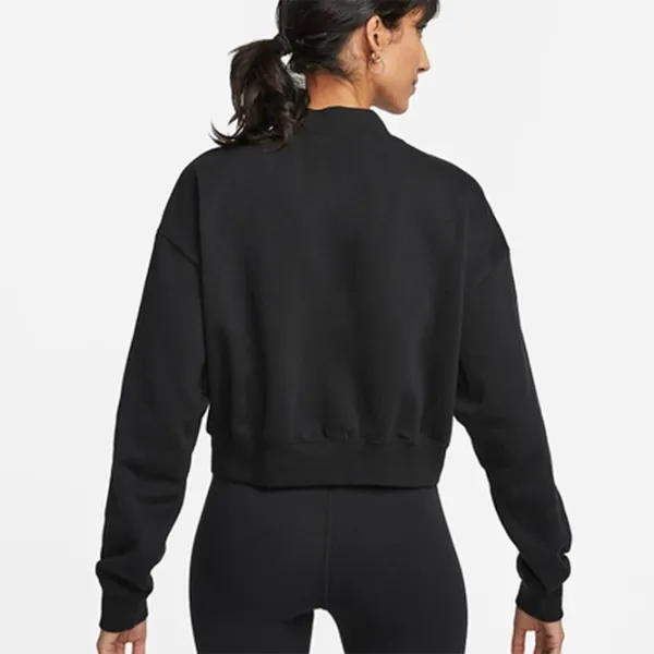 Толстовка для женщин Nike W Nsw Club Flc Os Crp Fz Swtsh Черный photo 2