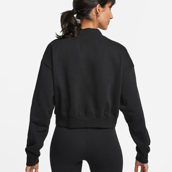 Толстовка для женщин Nike W Nsw Club Flc Os Crp Fz Swtsh Черный photo 2