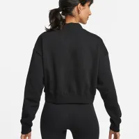 Hanorac pentru femei Nike W Nsw Club Flc Os Crp Fz Swtsh Black photo 2
