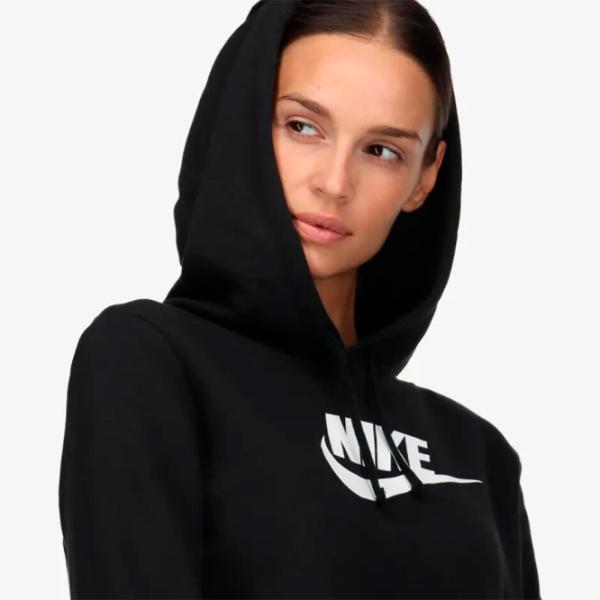 Hanorac pentru femei Nike W Nsw Club Flc Gx Po Hdy Std Black photo 4 Hanorac pentru femei Nike W Nsw Club Flc Gx Po Hdy Std Black photo 4