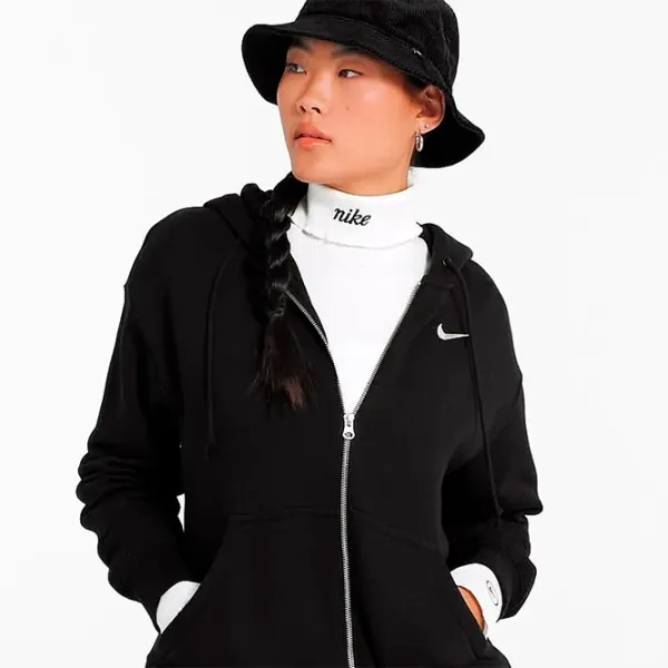 Hanorac pentru femei Nike W Nsw Style Flc Fz Hoodie Os Black photo 2 Hanorac pentru femei Nike W Nsw Style Flc Fz Hoodie Os Black photo 2